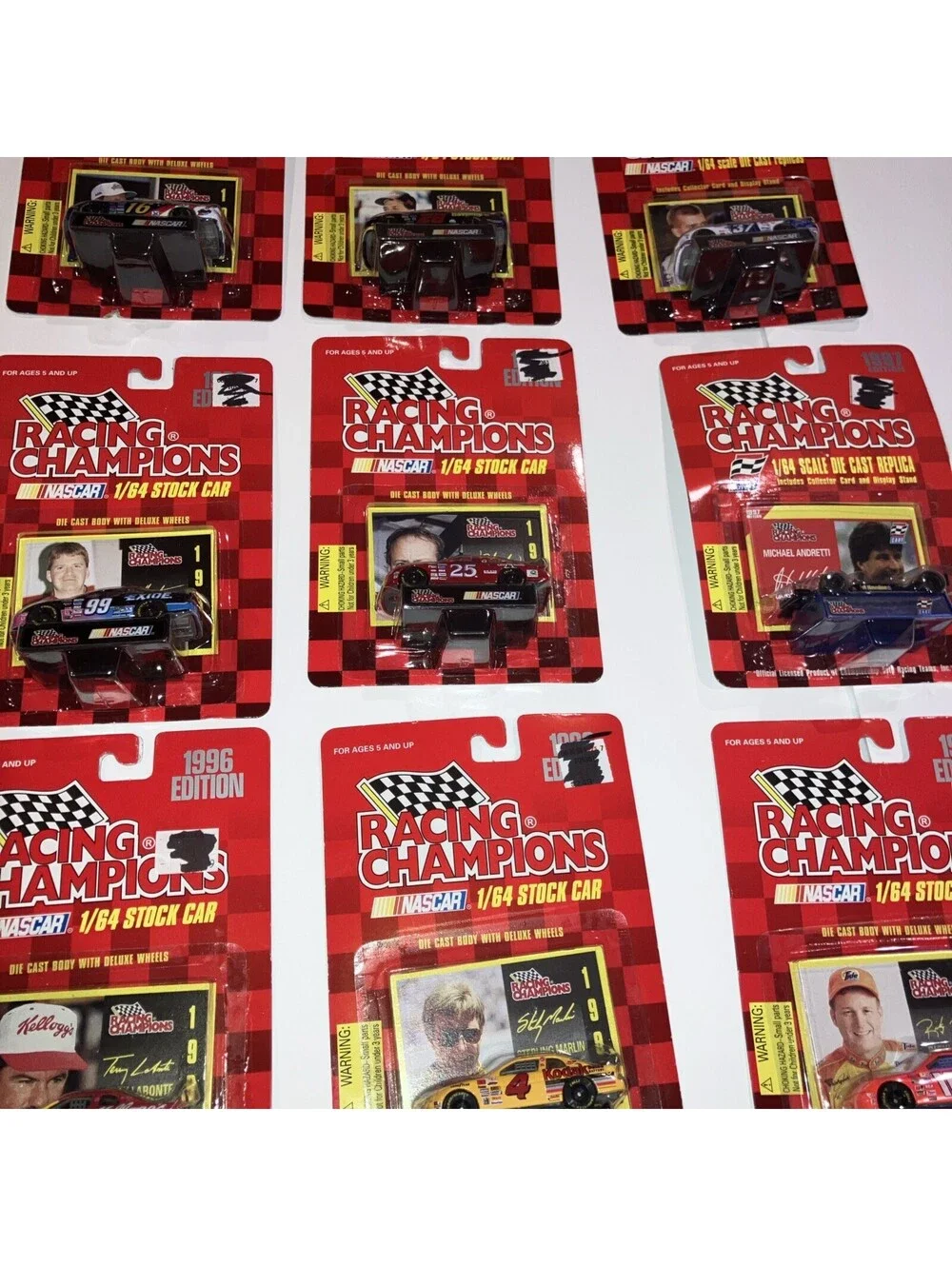 Lot of 9 1996-97 Racing Champions 